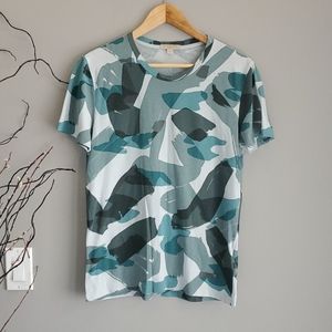 Burberry abstract camo top